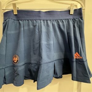 Blue adidas Roland Garros woman’s tennis skirt